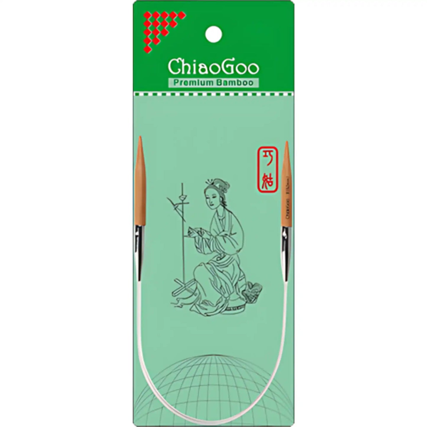 ChiaoGoo Bamboo Circular Knitting Needles - 12" (30cm)