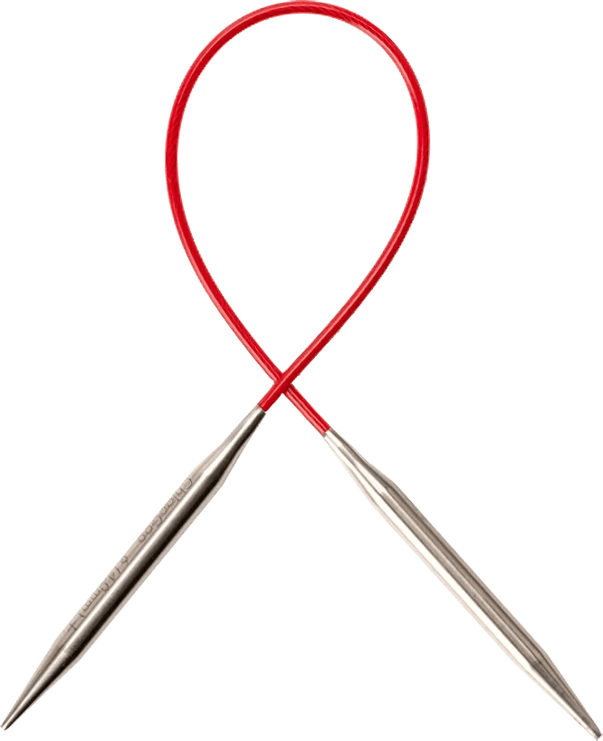 ChiaoGoo Knit Red Circular Knitting Needle 9" - Paradise Fibers