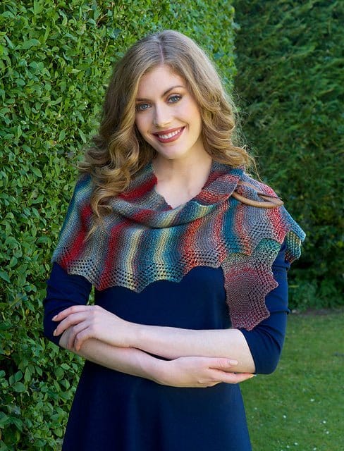 CLARISS WRAP Pattern from Queensland Leaflet - Paradise Fibers