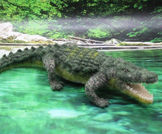 Coby the Crocodile Needle Felting Kit - Paradise Fibers