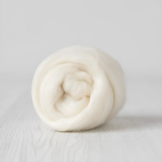 Natural Undyed Baby Camel Top - White