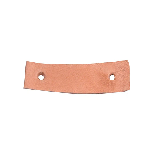 Ashford Leather Conrod Joint, a flat leather strap with a screw hole at each end