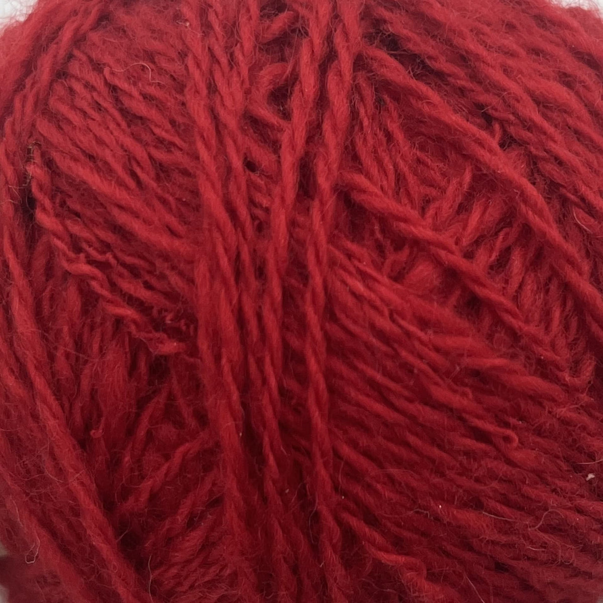 Paradise Fibers Solid Colored Corriedale - Scarlet