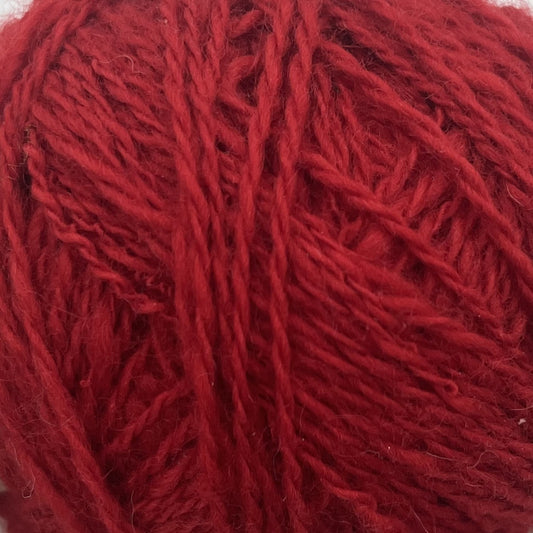 Paradise Fibers Solid Colored Corriedale - Scarlet