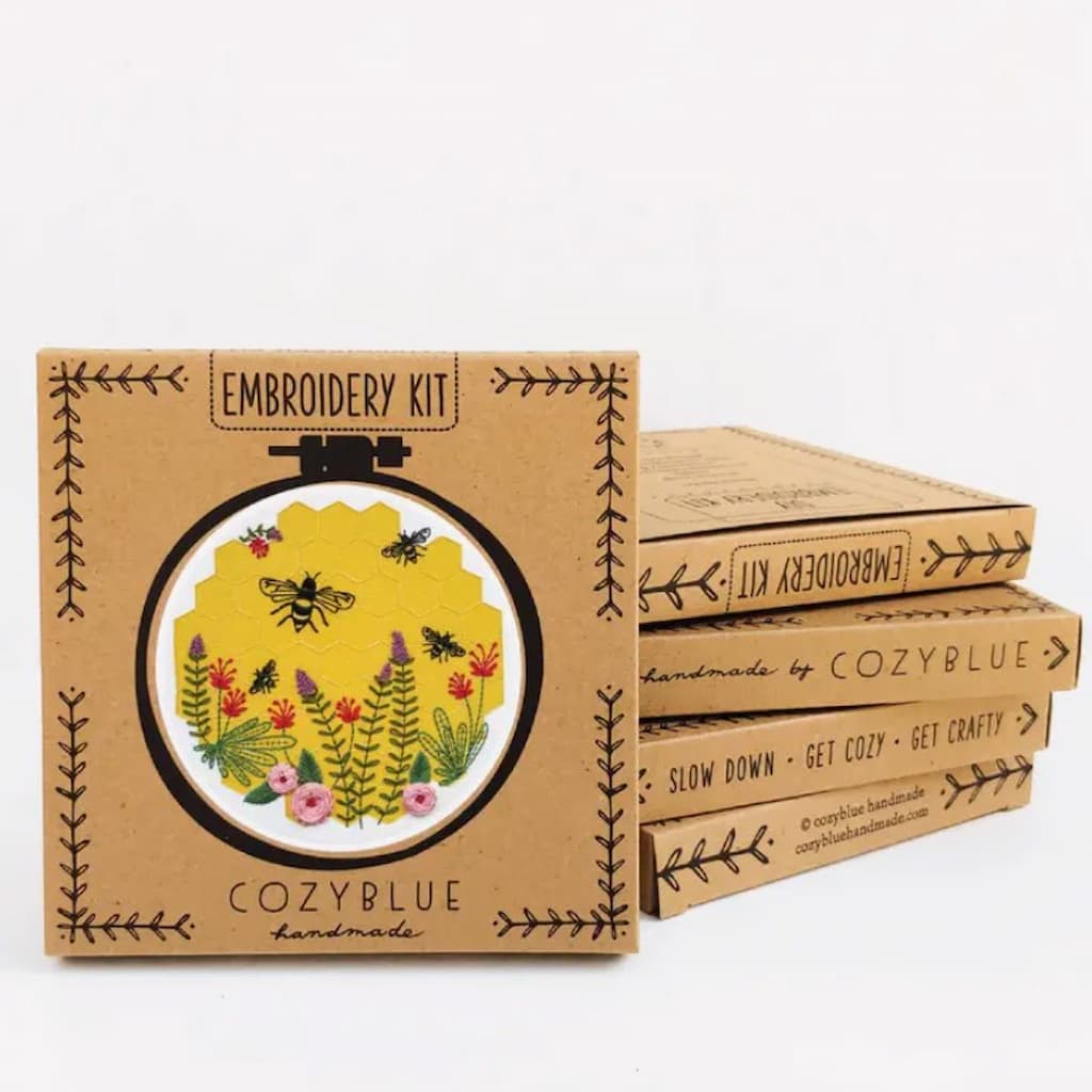 Cozyblue Bee Lovely Embroidery Kit - Paradise Fibers