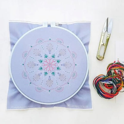 Cozyblue Rainbow Mandala Embroidery Kit - Paradise Fibers