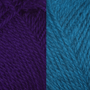 Brown Sheep Fingering / 205F Regal Purple / 158F Fanciful Blue