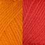 Brown Sheep Fingering / 154F Salmon / 125F Goldenrod