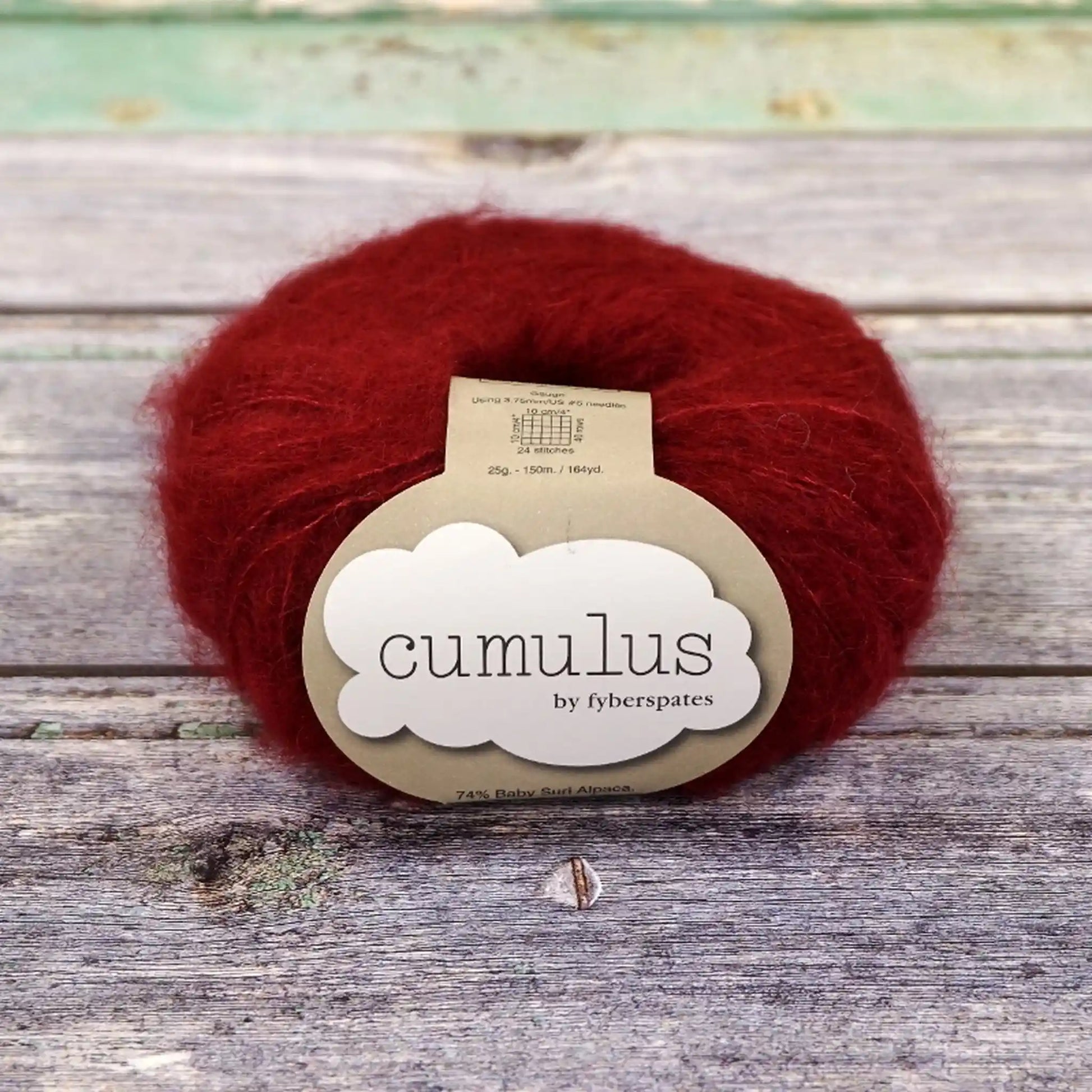 Fyberspates Cumulus Yarn color 901 Ruby Red