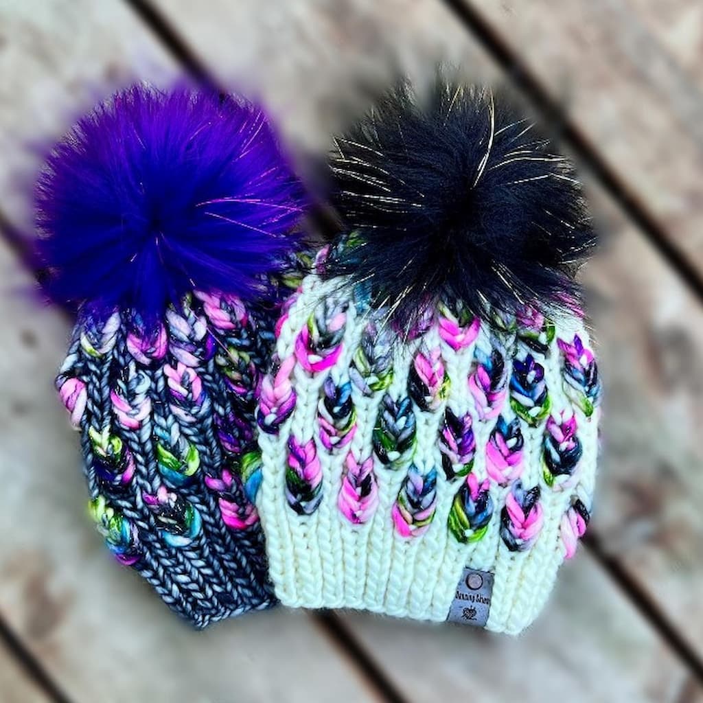 Dancing Skies Fibers Arts | Hat & Pom Kit - Paradise Fibers