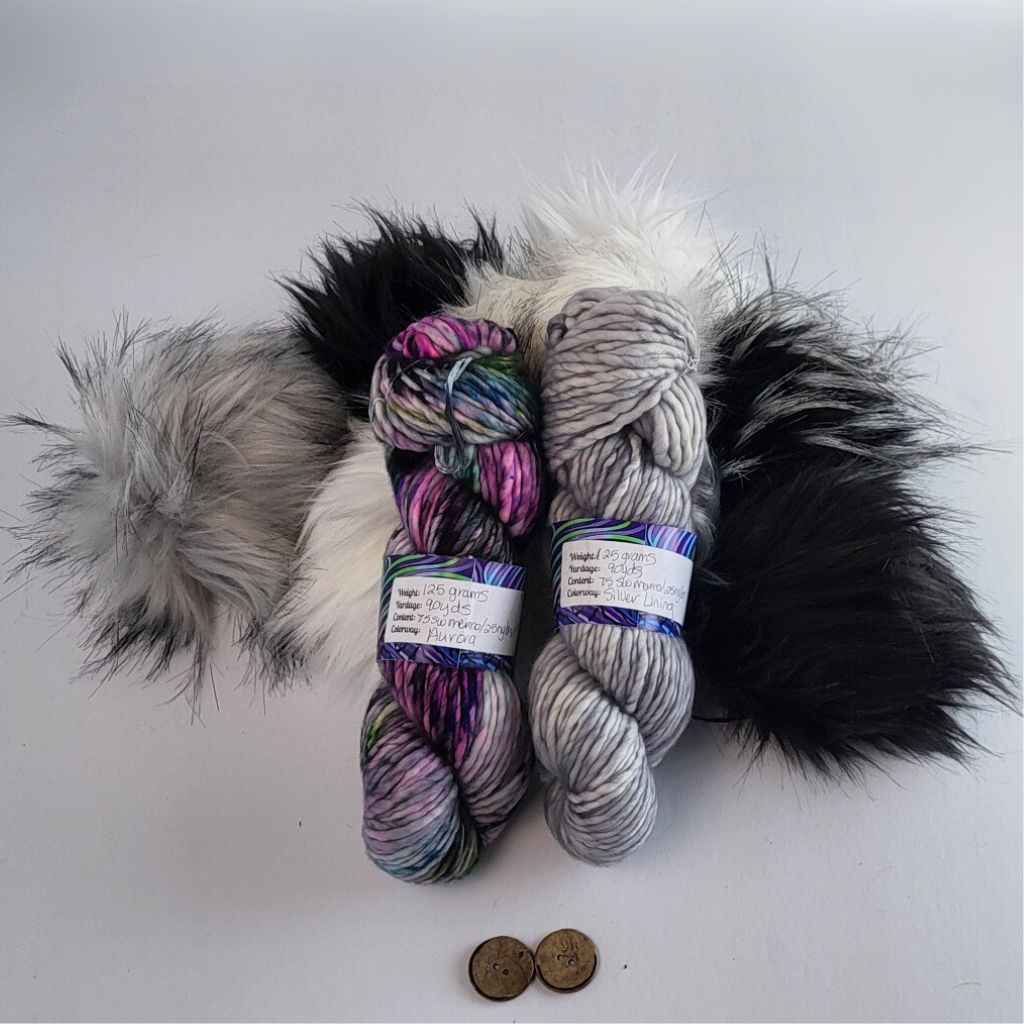 Dancing Skies Fibers Arts | Hat & Pom Kit - Paradise Fibers