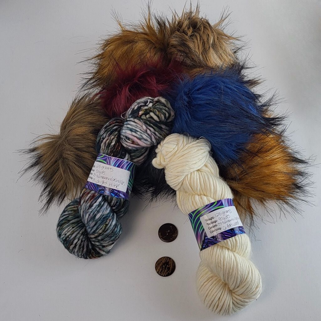 Dancing Skies Fibers Arts | Hat & Pom Kit - Paradise Fibers