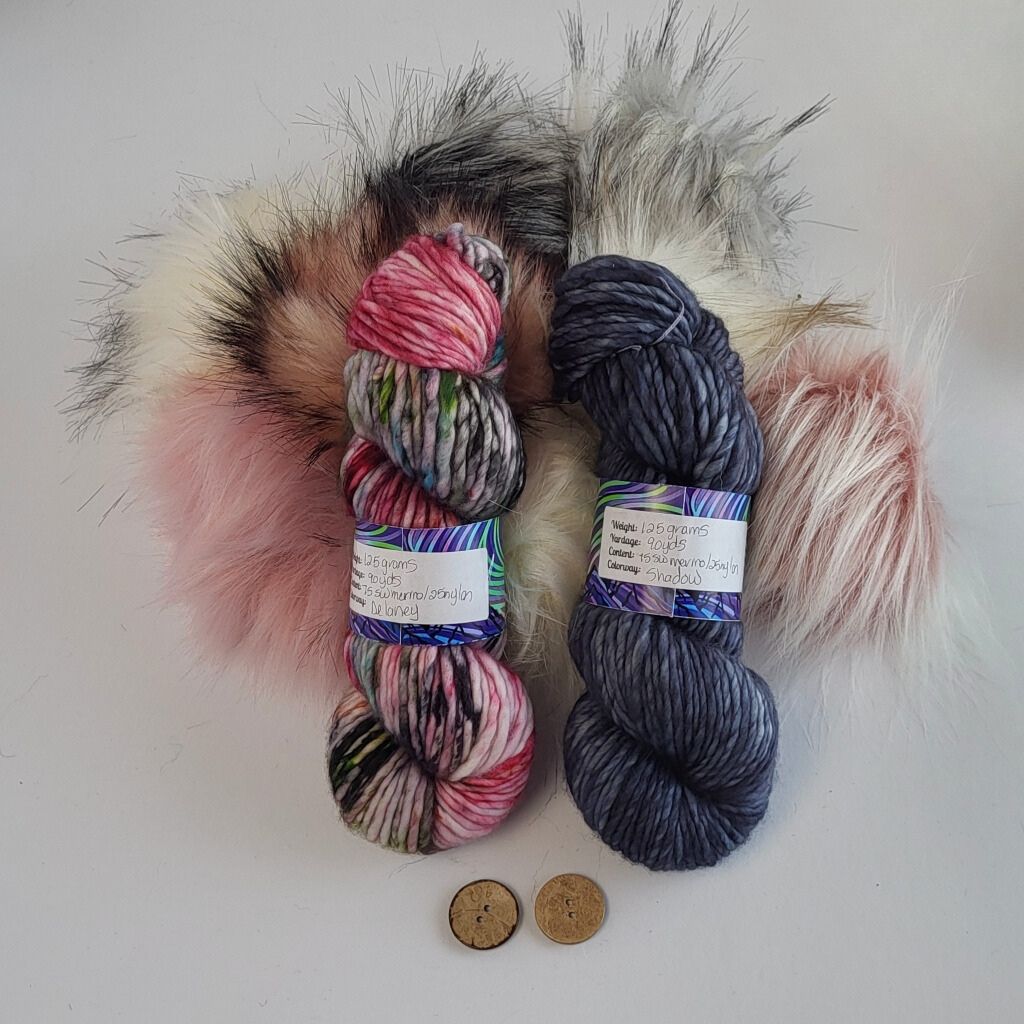 Dancing Skies Fibers Arts | Hat & Pom Kit - Paradise Fibers