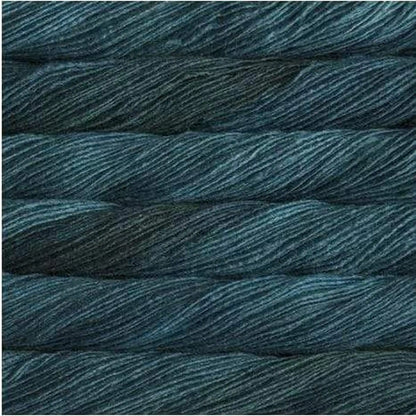 Drop Canyon Shawl Kit featuring Malabrigo Silky Merino color Teal Feather