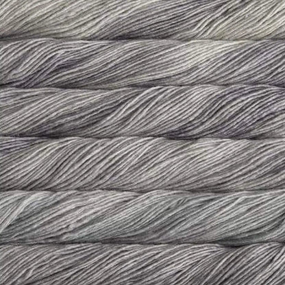 Drop Canyon Shawl Kit featuring Malabrigo Silky Merino color Cape Cod Grey