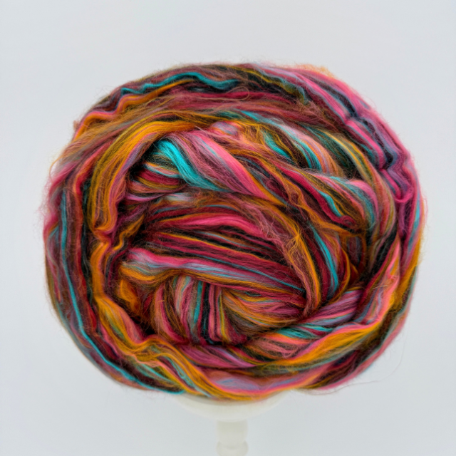Dia De Muertos 80/20 Bamboo Merino Spinning Fiber Top