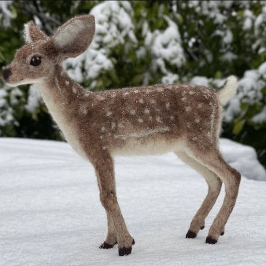 Dixie the Deer Needle Felting Kit - Paradise Fibers