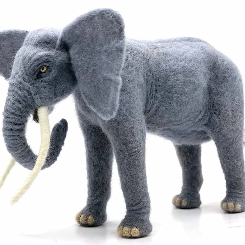Elon the Elephant Needle Felting Kit - Paradise Fibers