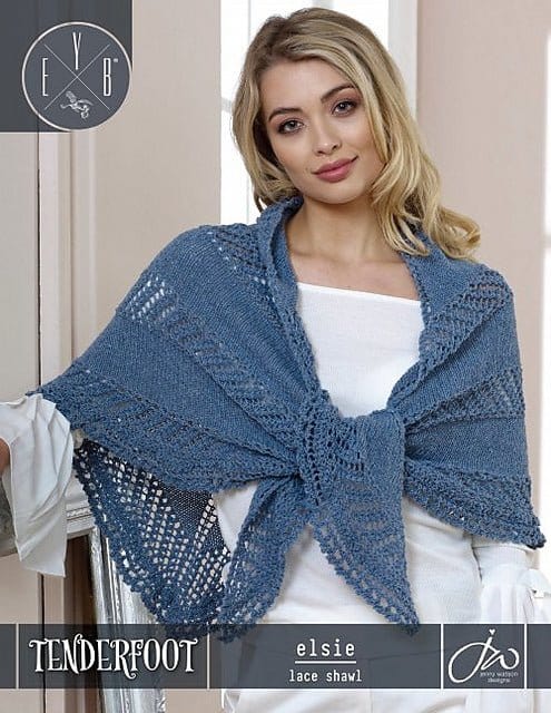 ELSIE Shawl Pattern by Queensland Leaflet - Paradise Fibers