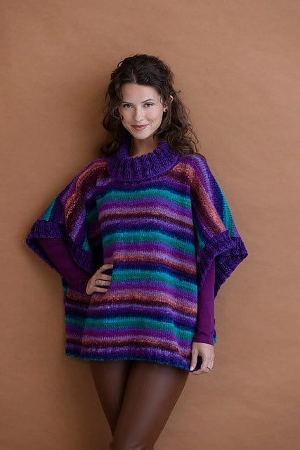 Emily Poncho Patterny by Noro Leaflet - Paradise Fibers