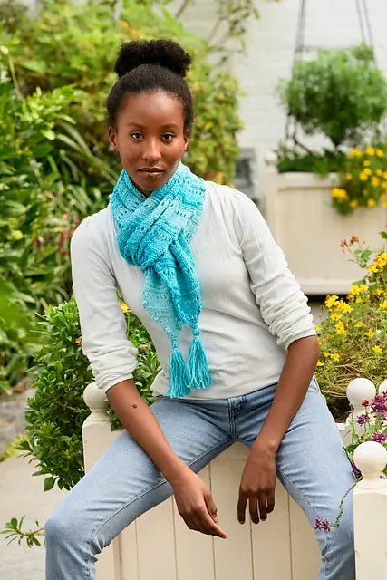 ETHEL SCARVES Pattern by Juniper Moon - Leaflet - Paradise Fibers