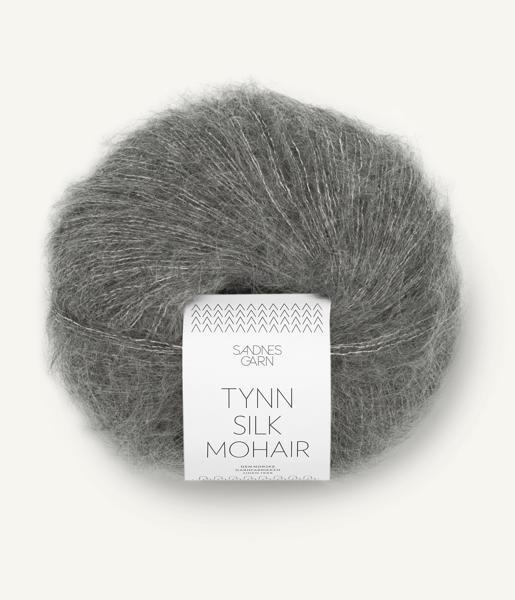 Sandnes Garn Tynn Silk Mohair - 1053 Dark Grey Melange