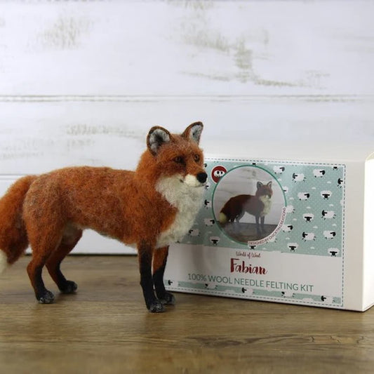 Fabian the Fox Needle Felting Kit - Paradise Fibers