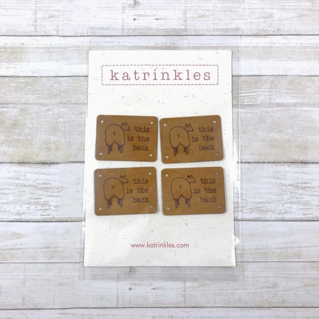 Faux Suede "Backside" Tag - Paradise Fibers