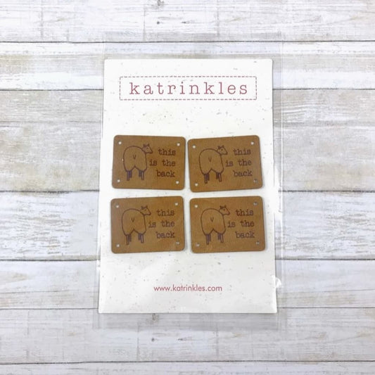 Faux Suede "Backside" Tag - Paradise Fibers