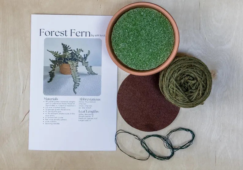 Forest Fern Crochet Kit