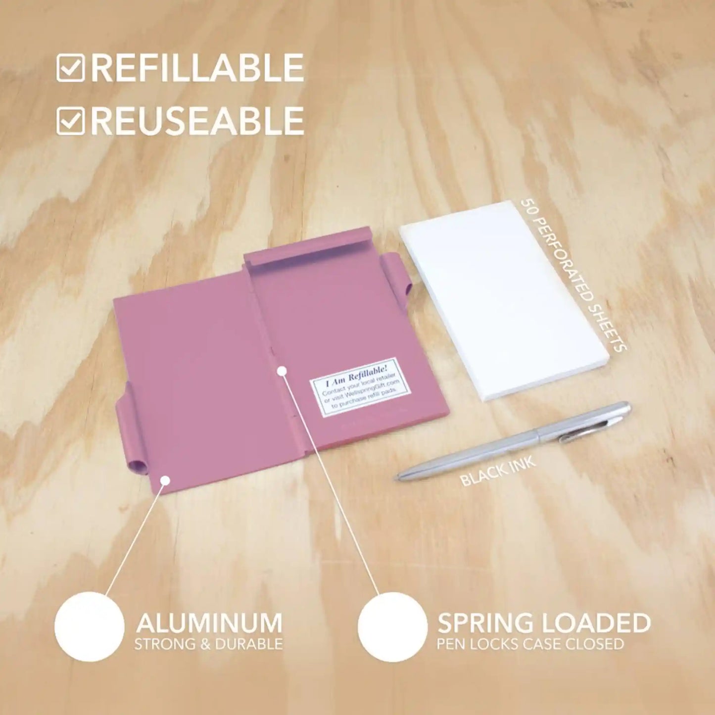 Wellspring Flip Note Book - Flamingo