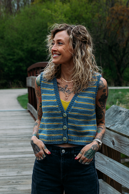 Flock Vest Pattern by Andrea Mowry