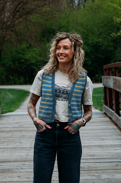 Flock Vest Pattern by Andrea Mowry