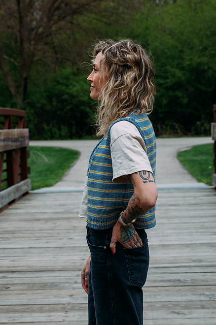 Flock Vest Pattern by Andrea Mowry
