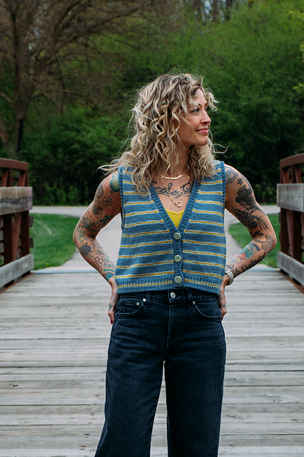 Flock Vest Pattern by Andrea Mowry