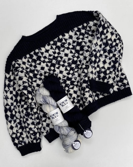 Kokon Bleu Framed Sweater Kit- Select Size for Price