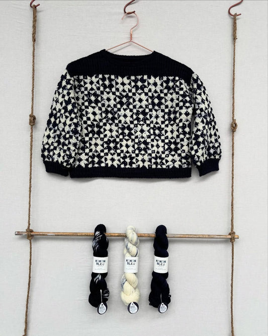Kokon Bleu Framed Sweater Kit- Select Size for Price