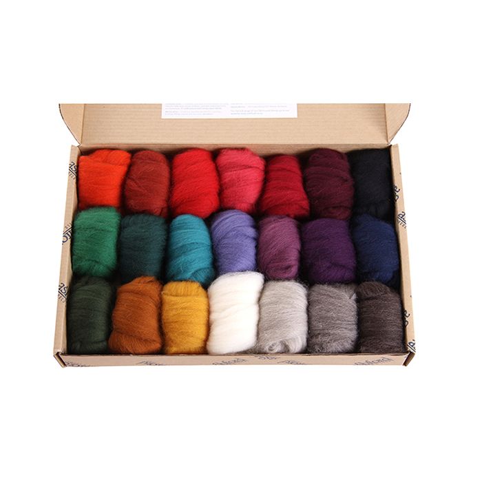 Ashford Corriedale Sliver Felting Starter Packs
