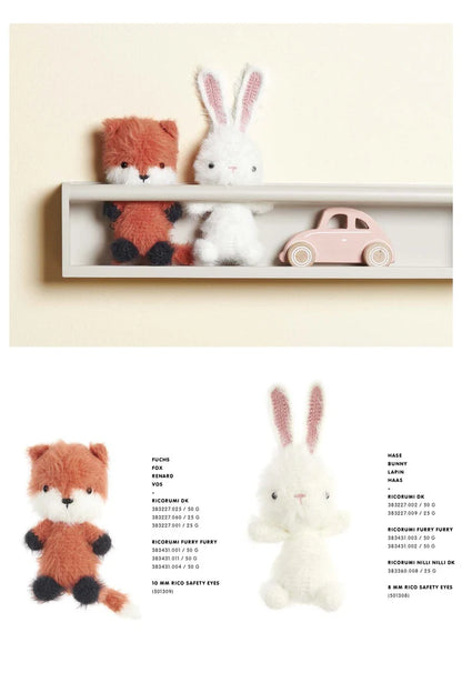 Rico Ricorumi Furry Animals Crochet Booklet
