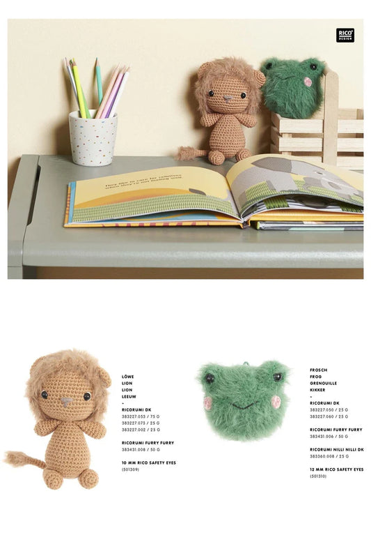 Rico Ricorumi Furry Animals Crochet Booklet