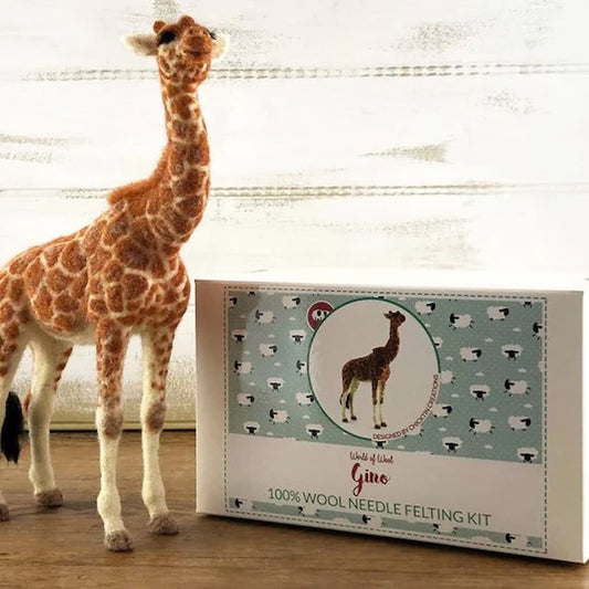 Gino the Giraffe Needle Felting Kit - Paradise Fibers