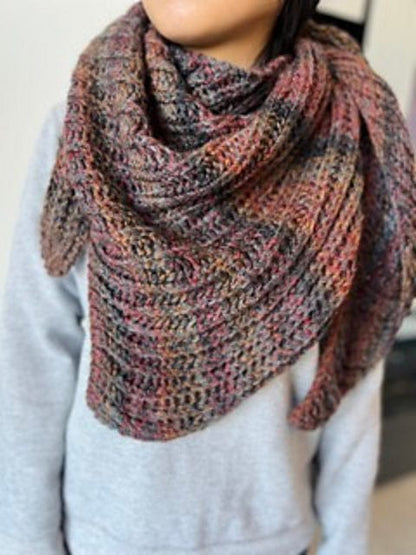 Driftwood Shawl Pattern by Marielle Zatar