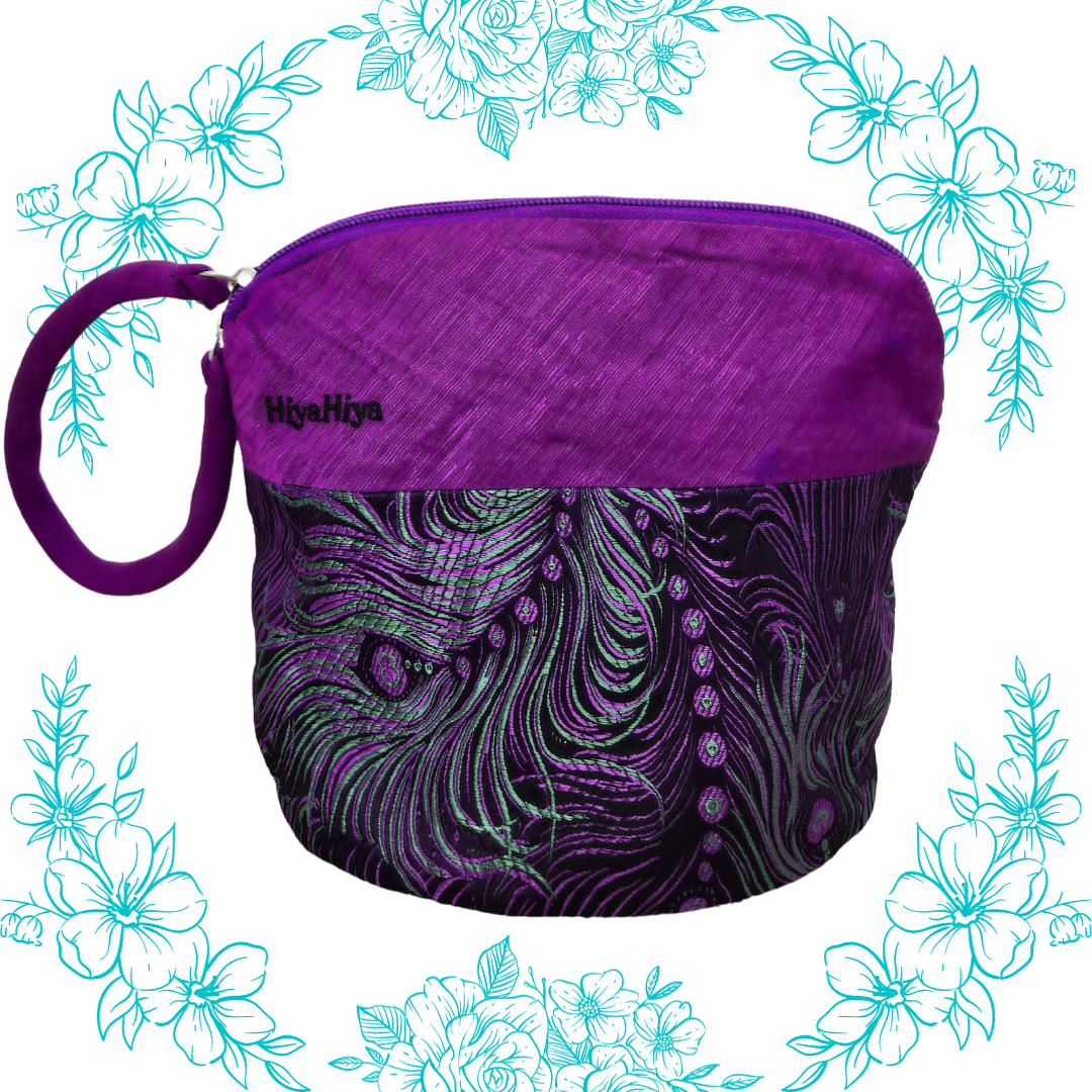HiyaHiya Small Project Bag color Purple Peacock