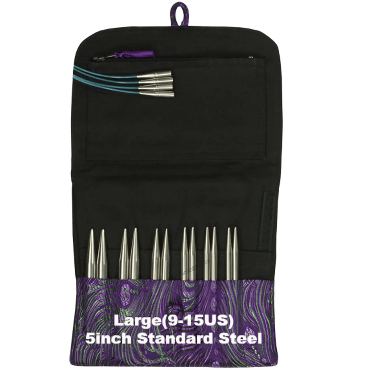 HiyaHiya Standard Interchangeable Knitting Needle Sets, Large (9-15US) / 5 inch