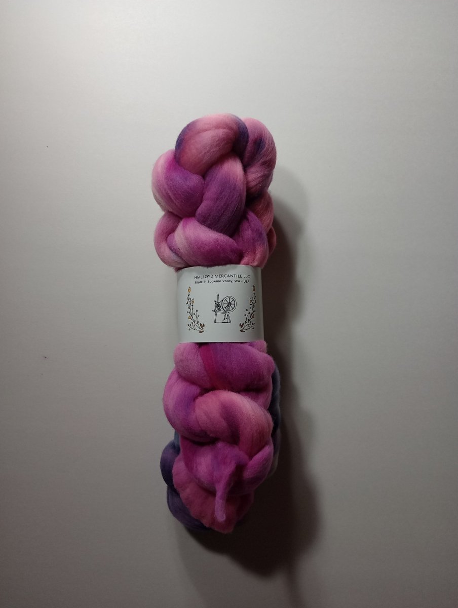 HMLLOYD MERCANTILE LLC Hand Dyed Roving Fiber Braids - Paradise Fibers