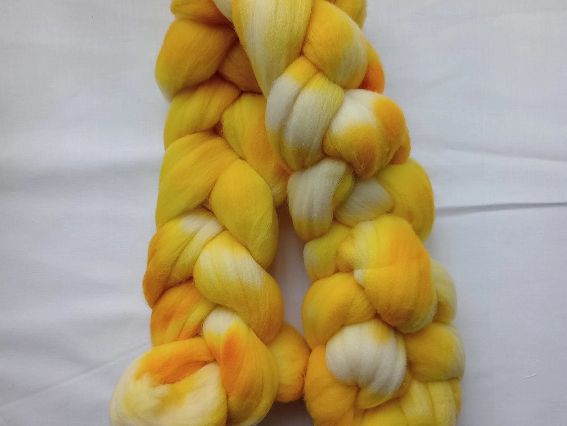 HMLLOYD MERCANTILE LLC Hand Dyed Roving Fiber Braids - Paradise Fibers
