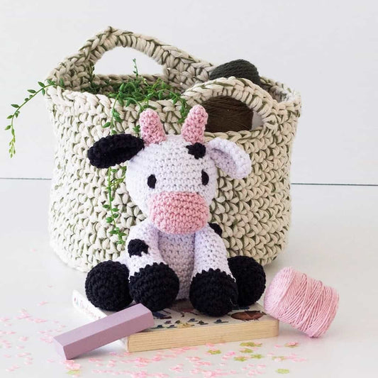 Hoooked | Cow Kirby Crochet Kit - Paradise Fibers