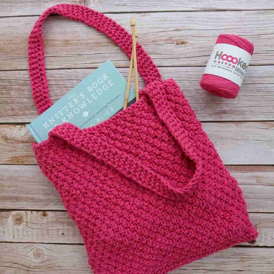 特価商品  Málaga Bag Tote Kit Knitting DIY | Hoooked | Fibers Paradise バッグ