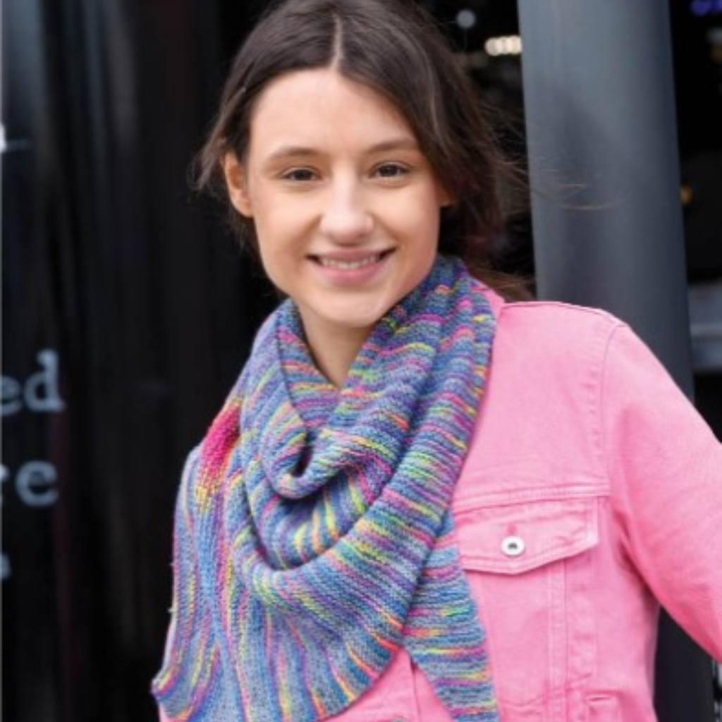 Huasco Sock Prism Paints | Polly Shawl Pattern - Paradise Fibers