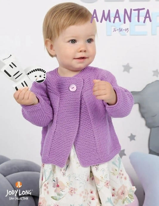 Jody Long | Amanta Child's Cardigan Pattern - Paradise Fibers